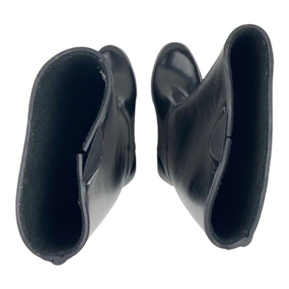 COUGAR WOMENS Black Rider Tall Waterproof Rubber Rain Boots US 6M - Picture 7 of 13